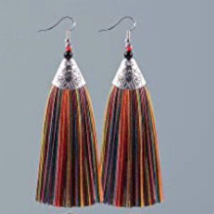 Multi-Color Tassel Earrings